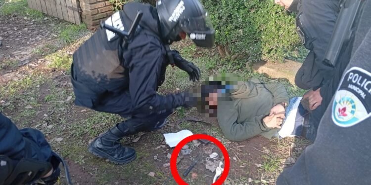 La flamante Policía Municipal de Escobar redujo a un delincuente usando armas no letales
