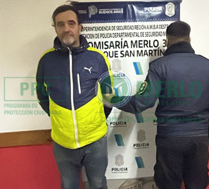 Detienen a un hombre que amenazó a su pareja en Merlo y le secuestraron dos armas de fuego