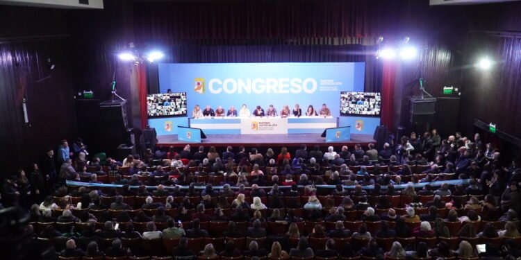 CONGRESO DEL PJ BONAERENSE EN MERLO EL PARTIDO JUSTICIALISTA DE LA PROVINCIA DE BUENOS AIRES REALIZO HOY SU CONGRESO ORDINARIO EN MERLO