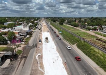 En merlo avanzan las obras públicas