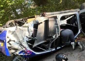 El impactante accidente de Jos Verstappen en el Rally de Wallonie