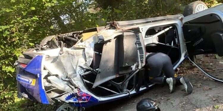 El impactante accidente de Jos Verstappen en el Rally de Wallonie