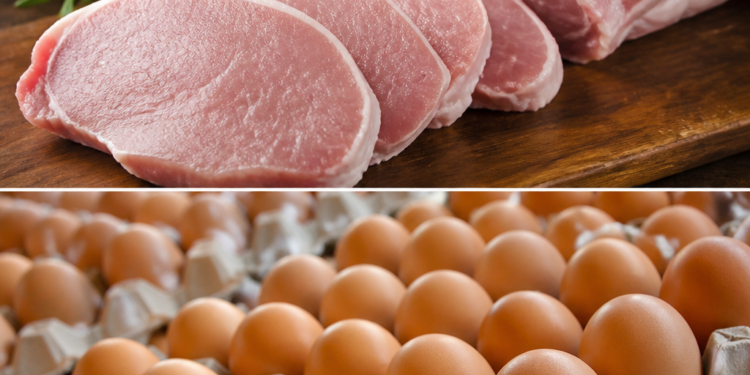Aumento significativo en las exportaciones de carne de cerdo y huevos en el primer cuatrimestre