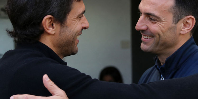 Scaloni se reencuentra con Djalminha, su antiguo compañero del Deportivo de La Coruña