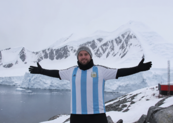 Celebración en la Antártida por el pase de Argentina a la final