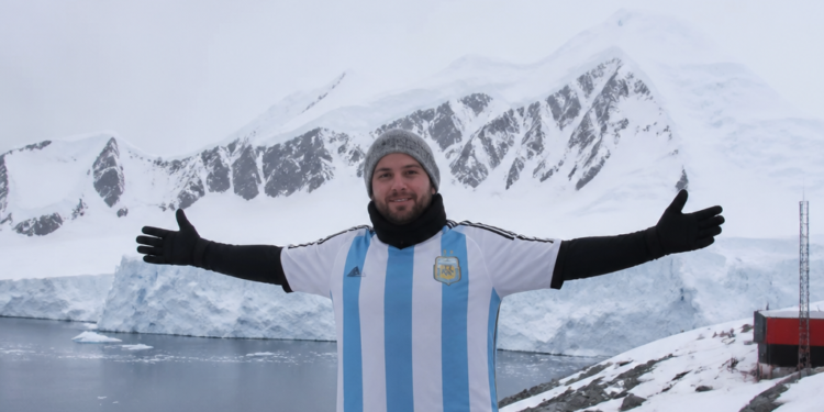 Celebración en la Antártida por el pase de Argentina a la final