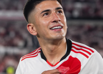 Thiago Almada se muestra entusiasmado tras su debut en River Plate: “Muy feliz por mi debut”
