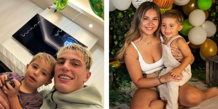 La emotiva despedida de la expareja de Garnacho tras dejar su hogar junto a su hijo