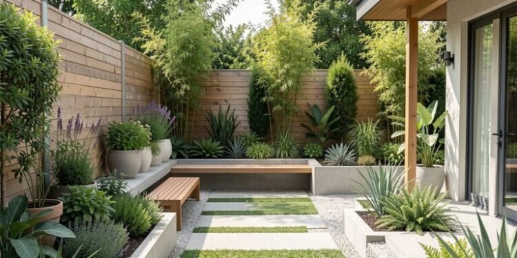Transformación de patios: la tendencia de 2026 que fusiona piedra, madera y vegetación